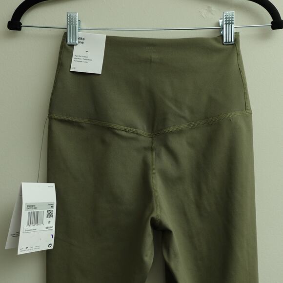 NWT Nike One Womens Dri-FIT High-Rise Leggings Tight Fit Full Length Olive Sz XS - Picture 5 of 6